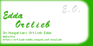 edda ortlieb business card